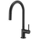 Brizo Matte Black Single Handle Pull Down Kitchen Faucet 