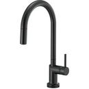 Brizo Matte Black Single Handle Pull Down Kitchen Faucet 