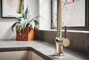 Brizo Polished Nickel Single Handle Pull Down Kitchen Faucet 