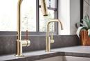 Brizo Polished Nickel Single Handle Pull Down Kitchen Faucet 
