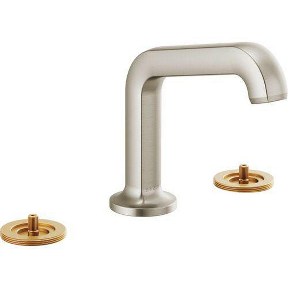 Brizo Luxe Nickel Widespread Bathroom Sink Faucet 
