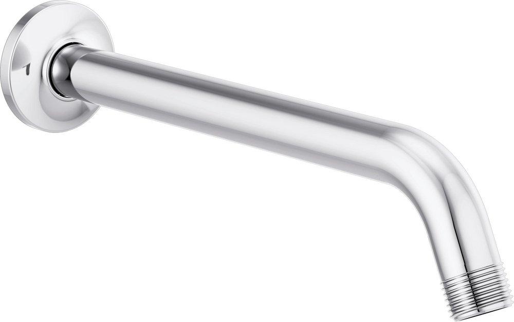 Brizo Chrome 1/2 x 2 x 10 in. NPT Solid Brass Shower Arm and Flange 