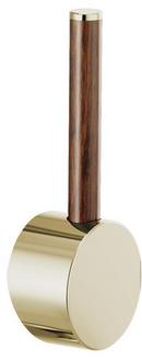 Wood Handle Kit in Polished Nickel with Wood