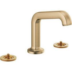 Two Handle Widespread Bathroom Sink Faucet in Brilliance® Luxe Gold® (Handles Sold Separately)
