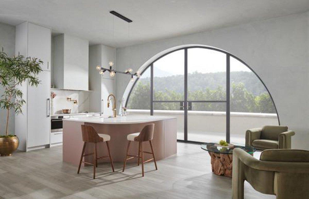 Brizo Polished Gold Two Handle Lever Pot Filler 