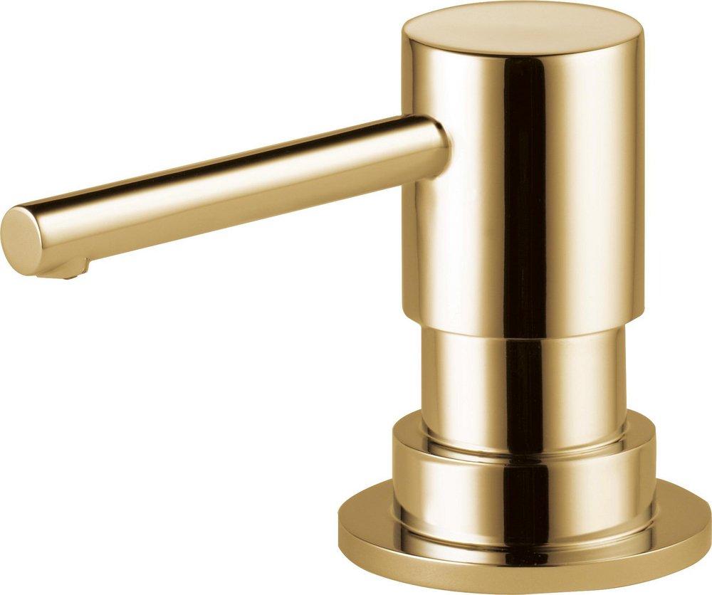 Brizo Polished Gold 2-3/4 in. 13 oz. Kitchen Soap Dispenser 