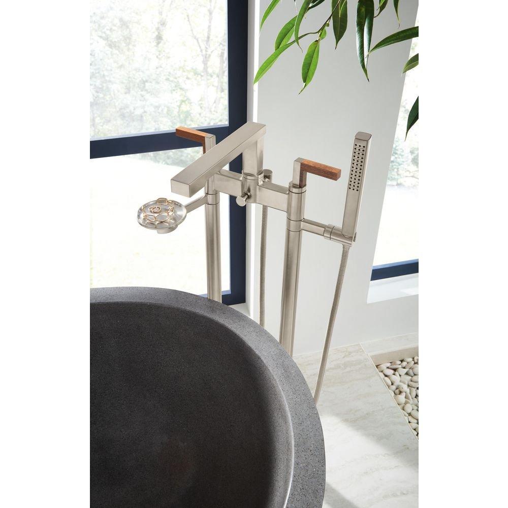 Brizo Luxe Nickel 1/2 x 30-1/2 in. Slip Solid Brass Tub Filler Union 