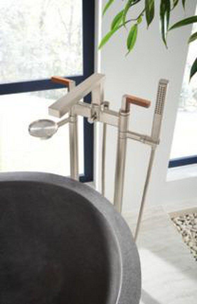 Brizo Luxe Nickel 1/2 x 30-1/2 in. Slip Solid Tub Filler Union 