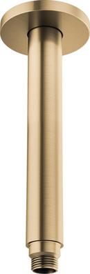 Kintsu® 10 in. Dual Waterway Ceiling Mount Shower Arm and Flange in Luxe Gold