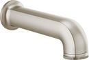 Brizo Luxe Nickel 2-3/4 x 9-11/16 in. NPT and Sweat Solid Brass Diverter Tub Spout 
