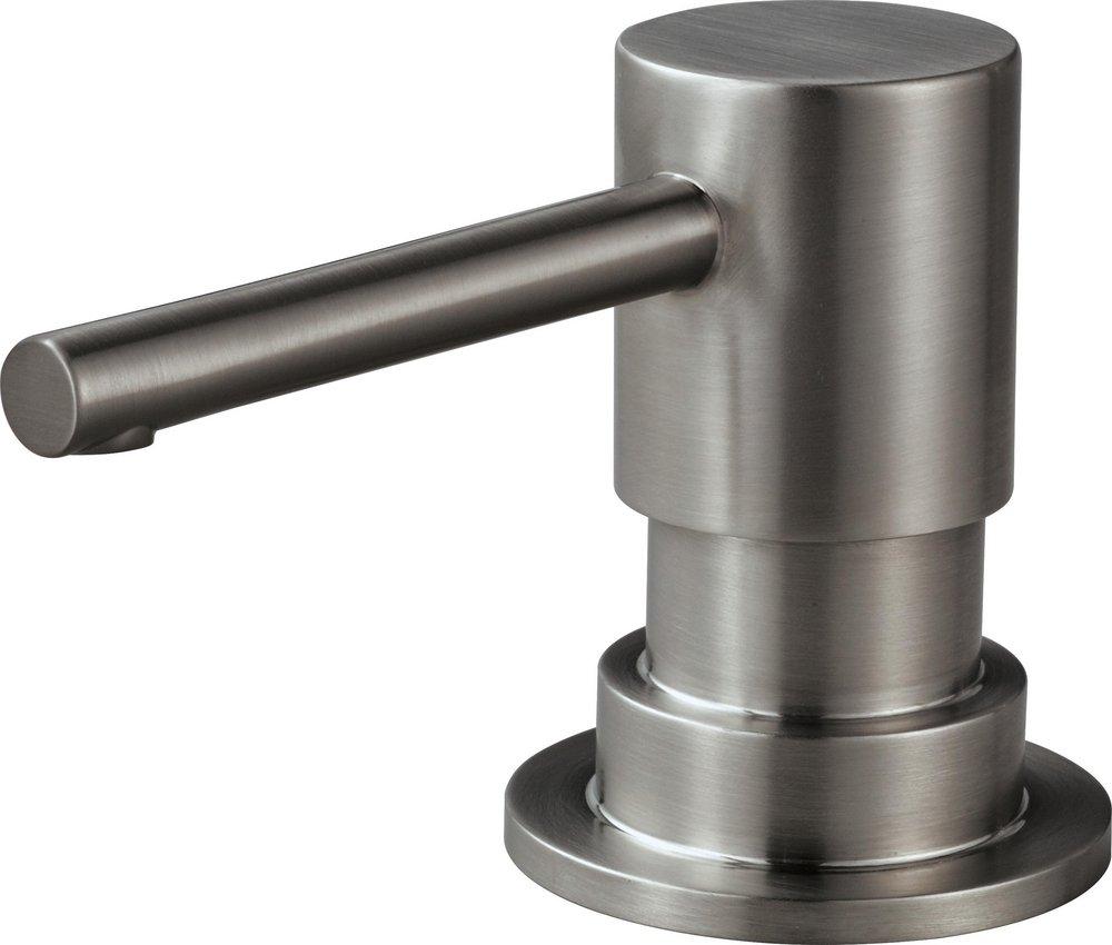 Brizo Luxe Steel 2-3/4 in. 13 oz. Kitchen Soap Dispenser 