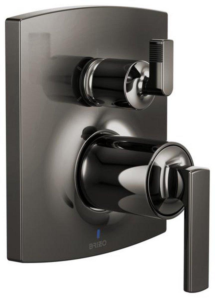 Brizo Brilliance Black Onyx Two Handle Bathtub & Shower Faucet (Trim Only) 