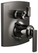 Pressure Balancing Valve Trim in Brilliance Black Onyx (Handles Sold Separately)
