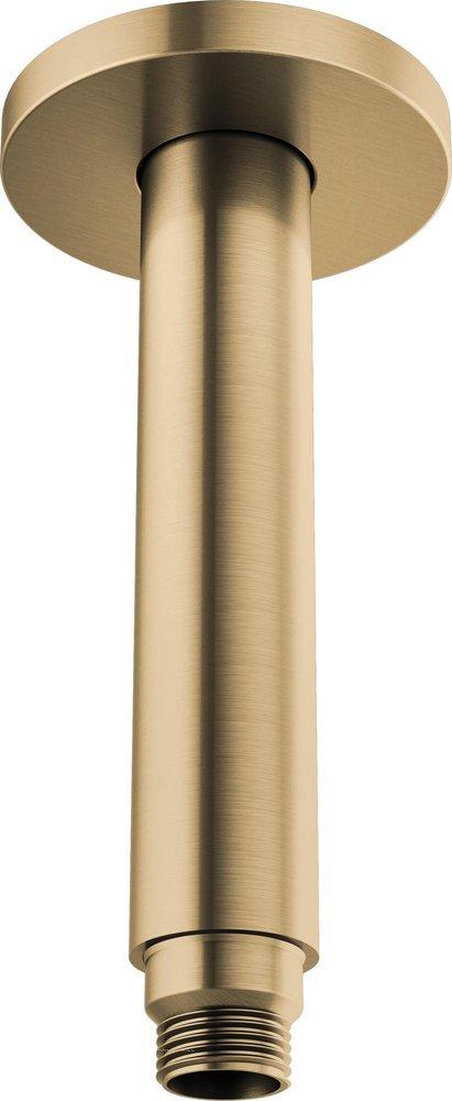 Brizo Luxe Gold 3-1/4 x 8-13/16 in. Threaded Brass Shower Arm and Flange 