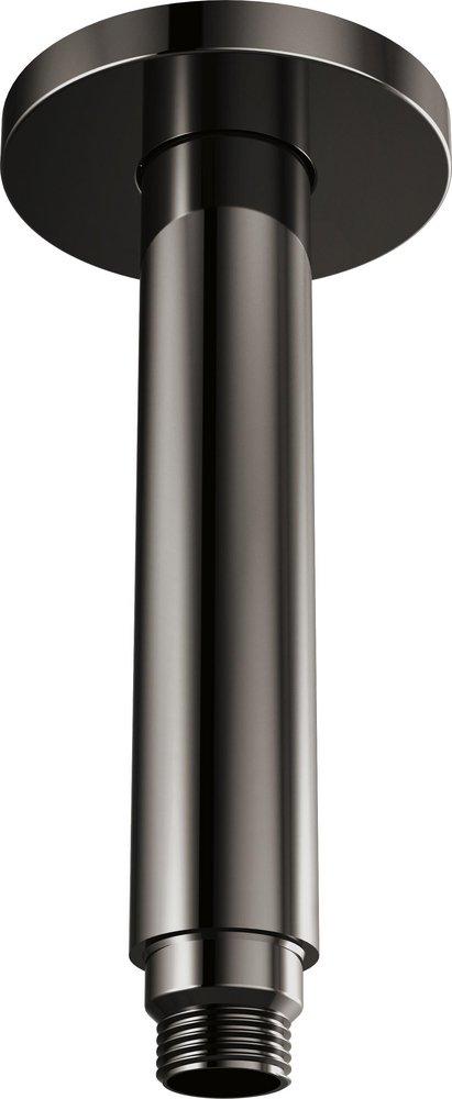 Brizo Brilliance Black Onyx 3-1/4 x 8-13/16 in. Threaded Brass Shower Arm and Flange 