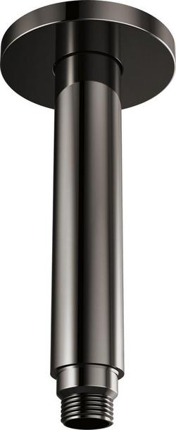 8-13/16 in. Ceiling Mount Shower Arm and Flange in Brilliance&reg; Black Onyx