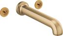 Wall Mount Tub Filler in Luxe Gold (Handles Sold Separately)