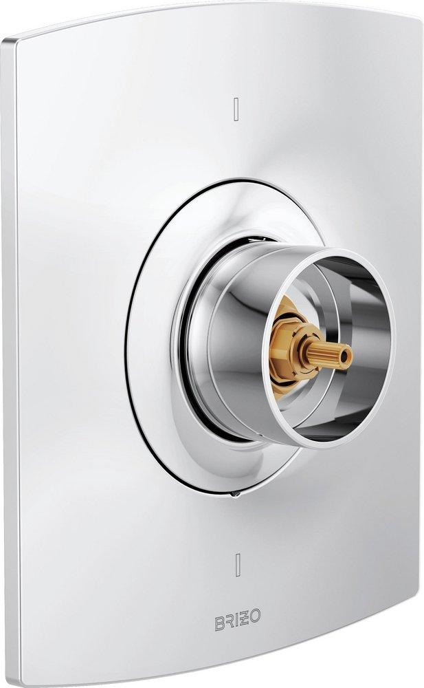 Brizo Polished Chrome No Handle Bathtub & Shower Faucet (Trim Only) 