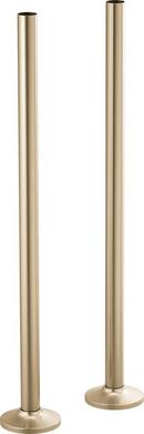 Solid Brass Floor Mount Tub Filler Union in Luxe Gold