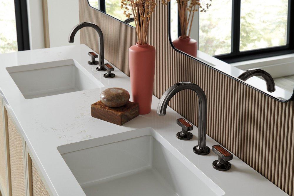 Brizo Brilliance Black Onyx Wood and Zinc Handle Kit 