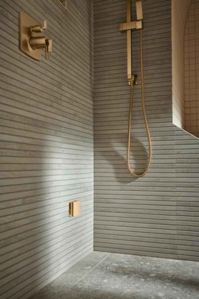 Brizo Brilliance Luxe Gold Three Handle Bathtub & Shower Faucet (Trim Only) 