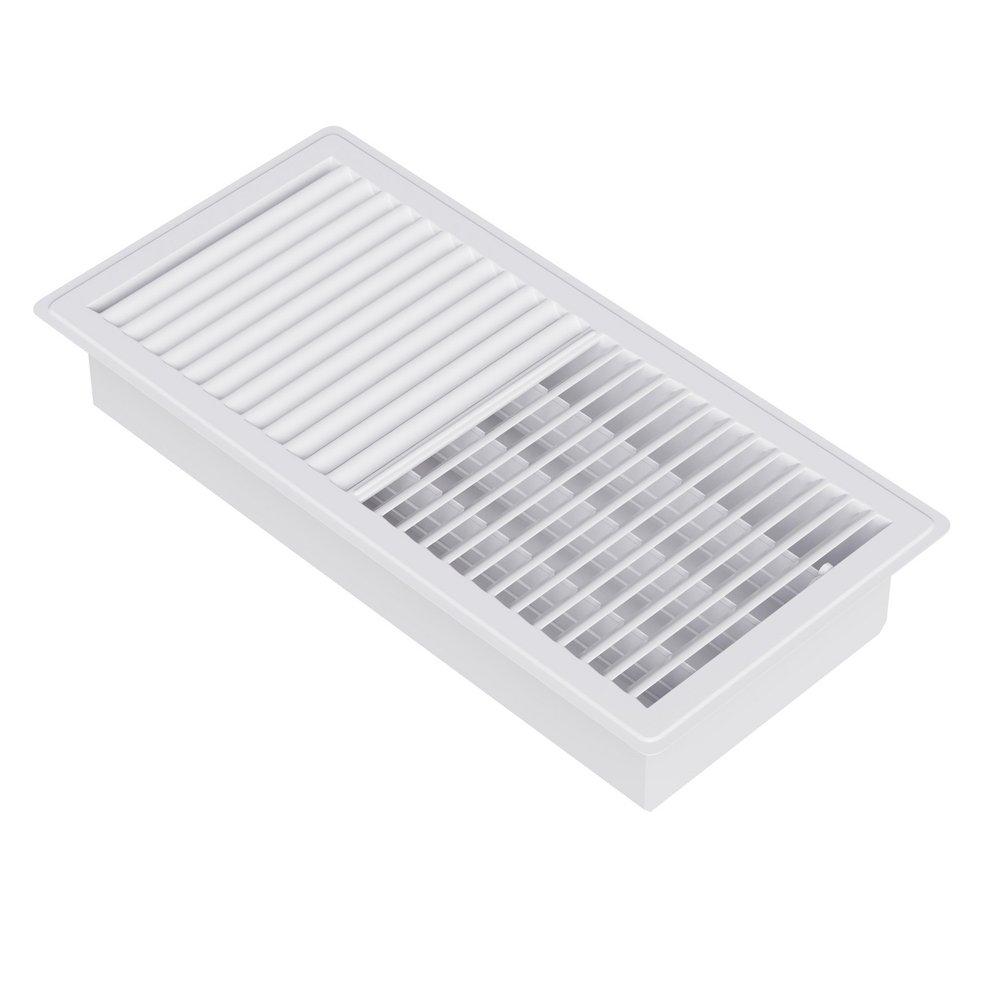 PROSELECT&reg; White 10 in. Residential Floor Register White Steel 