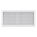 10 x 4 in. Residential Floor Register White Steel