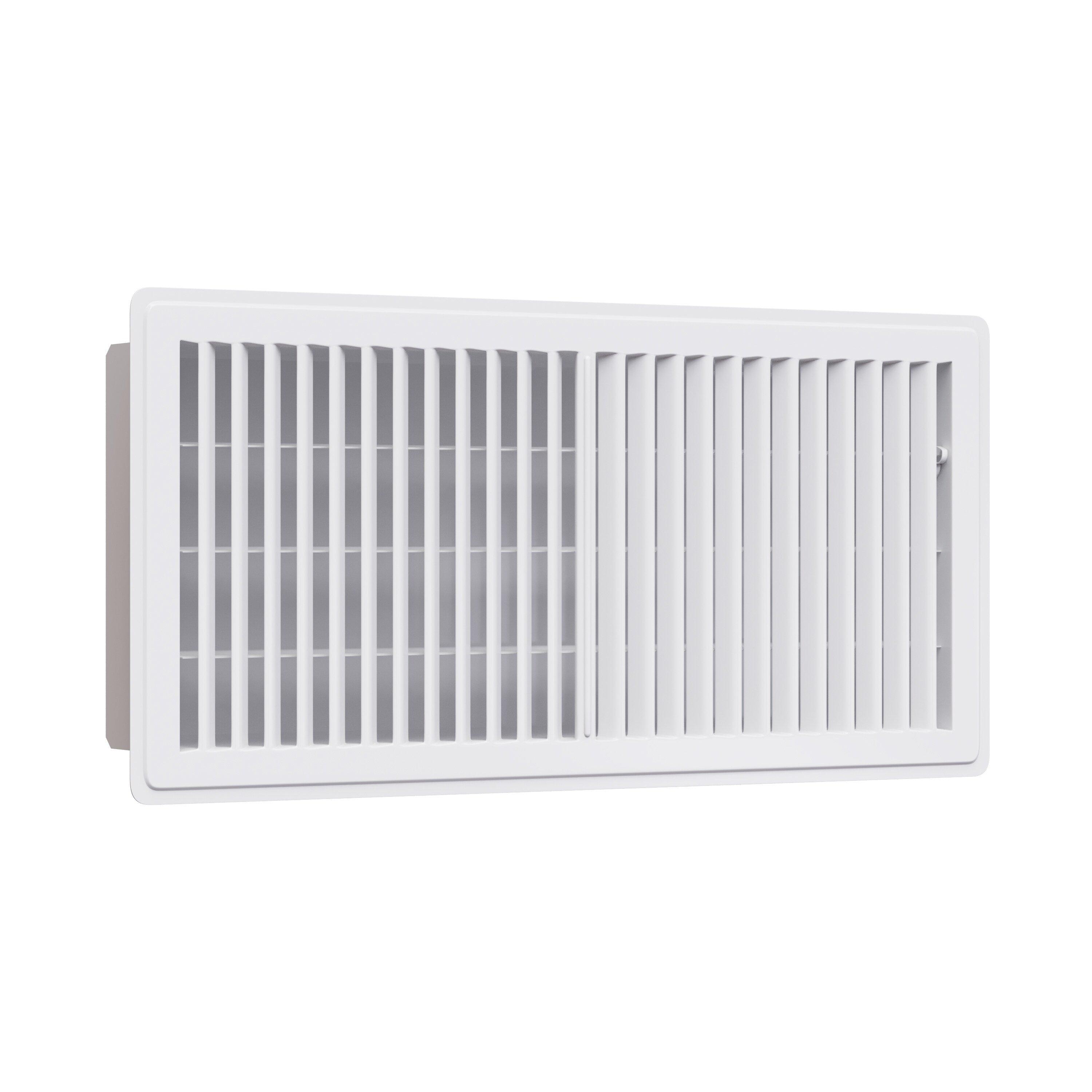 PROSELECT&reg; White 10 in. Residential Floor Register White Steel 