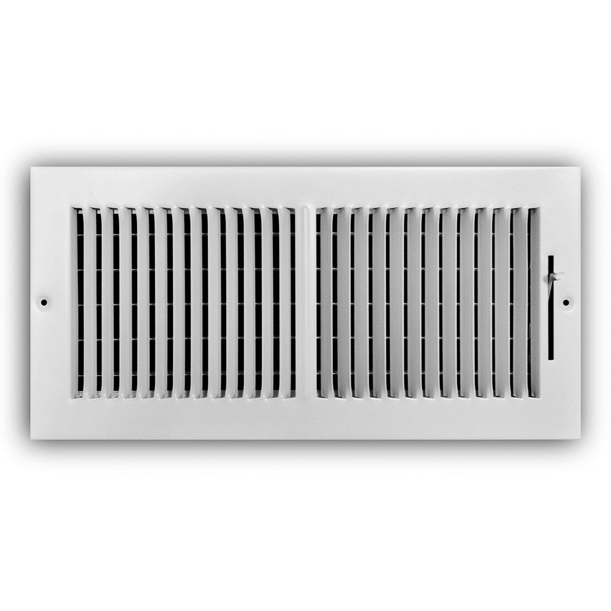 PROSELECT&reg; White 6 in. Residential Ceiling & Sidewall Register White 2-way Steel 