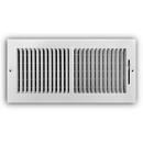 14 x 6 in. 2-Way Stamped Steel Ceiling & Sidewall Register White