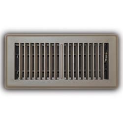 2 x 10 in. Steel Floor Diffuser in Brown