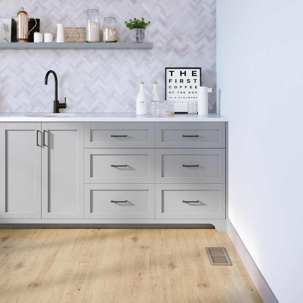 PROSELECT&reg; Brown 2 in. Residential Floor Register Brown Steel 