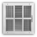 PROSELECT&reg; White 12 in. Residential Ceiling & Sidewall Register White 4-way Steel 