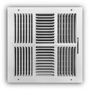 PROSELECT&reg; White 12 in. Residential Ceiling & Sidewall Register White 4-way Steel 