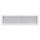 2 x 12 in. Residential Floor Register in White Heavy Duty Steel