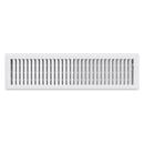 PROSELECT&reg; White 12 in. Residential Floor Register in White Heavy Duty Steel 
