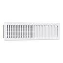 PROSELECT&reg; White 12 in. Residential Floor Register in White Heavy Duty Steel 