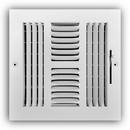 PROSELECT® White 8 in. Residential Ceiling & Sidewall Register White 4-way Steel