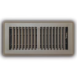 4 x 12 in. Steel Floor Diffuser in Brown