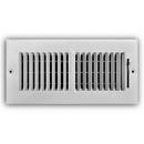 PROSELECT&reg; White 4 in. Residential Ceiling & Sidewall Register White 2-way Steel 