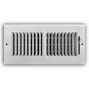 PROSELECT® White 4 in. Residential Ceiling & Sidewall Register White 2-way Steel 