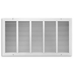 24 x 12 in. Residential Return Grille White Steel
