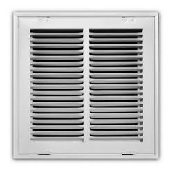 12 x 12 in. Stamped Steel Return Air Filter Grille in White