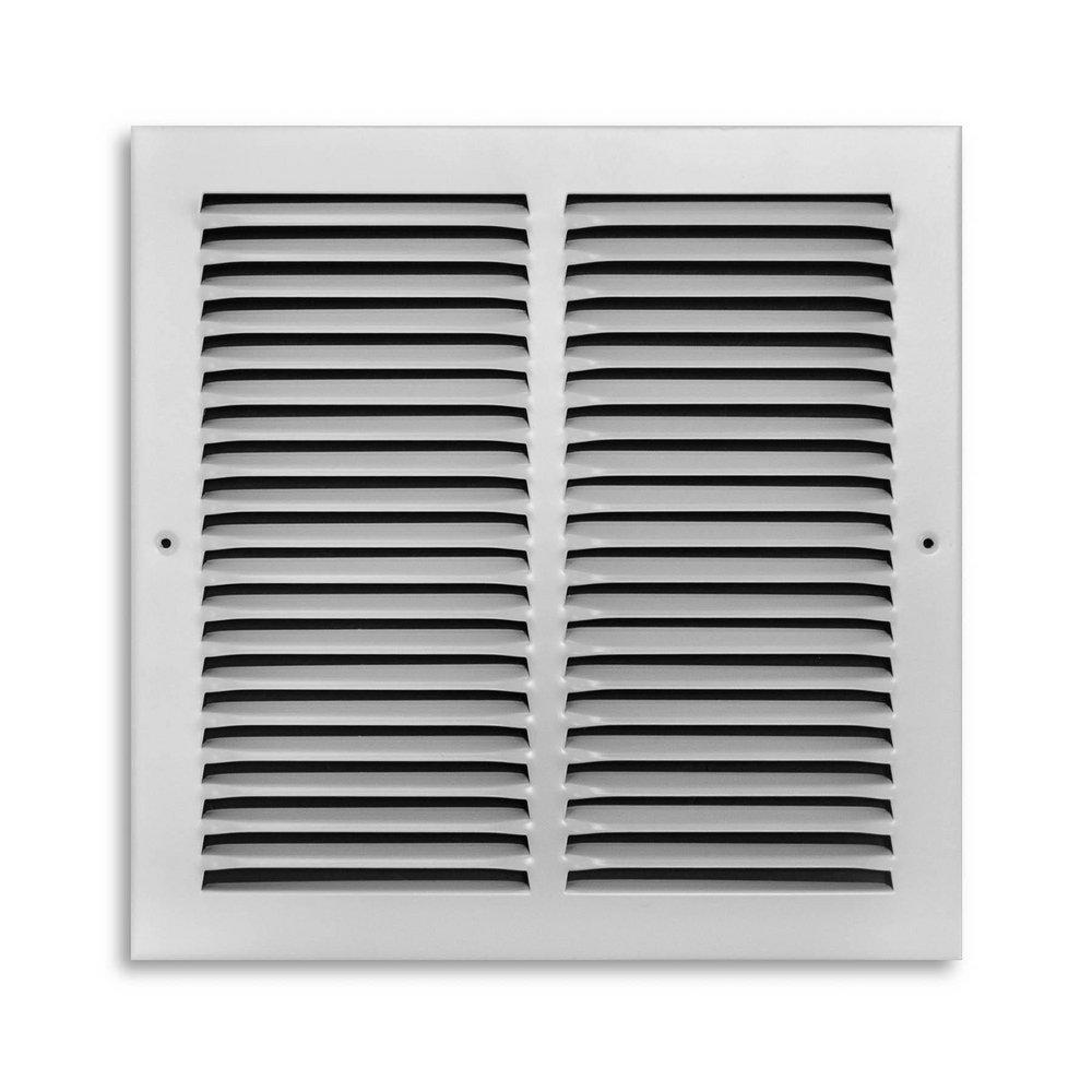 PROSELECT&reg; White 12 in. Residential Return Grille White Steel 