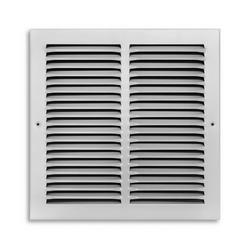 12 x 12 in. Residential Return Grille White Steel