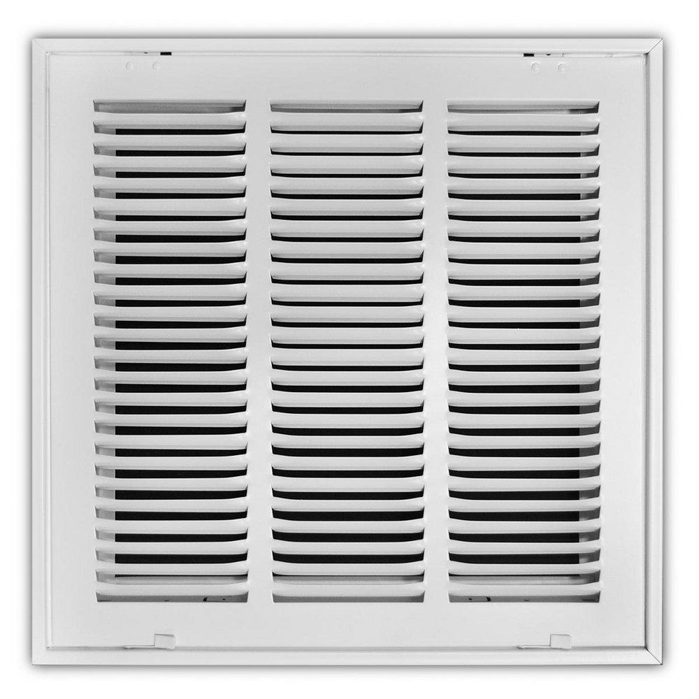PROSELECT&reg; White 14 in. Residential Return Grille White Steel 