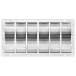 30 x 14 in. Residential Return Grille White Steel