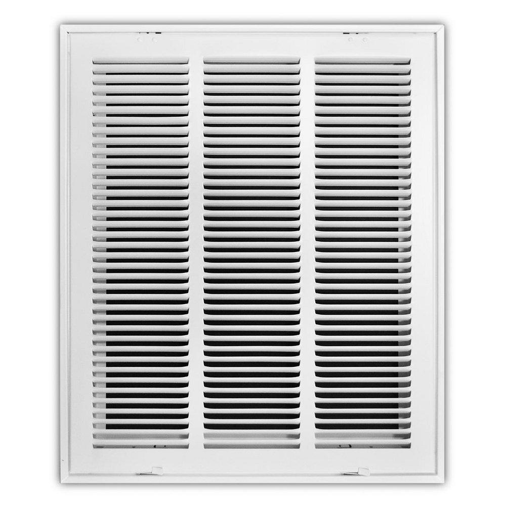 PROSELECT&reg; White 16 in. Residential Return Grille White Steel 