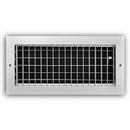 14 x 6 in. Aluminum Vertical Blade Supply Register with Adjustable Deflectors in White