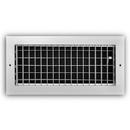 14 x 6 in. Residential Ceiling & Sidewall Register White Aluminum